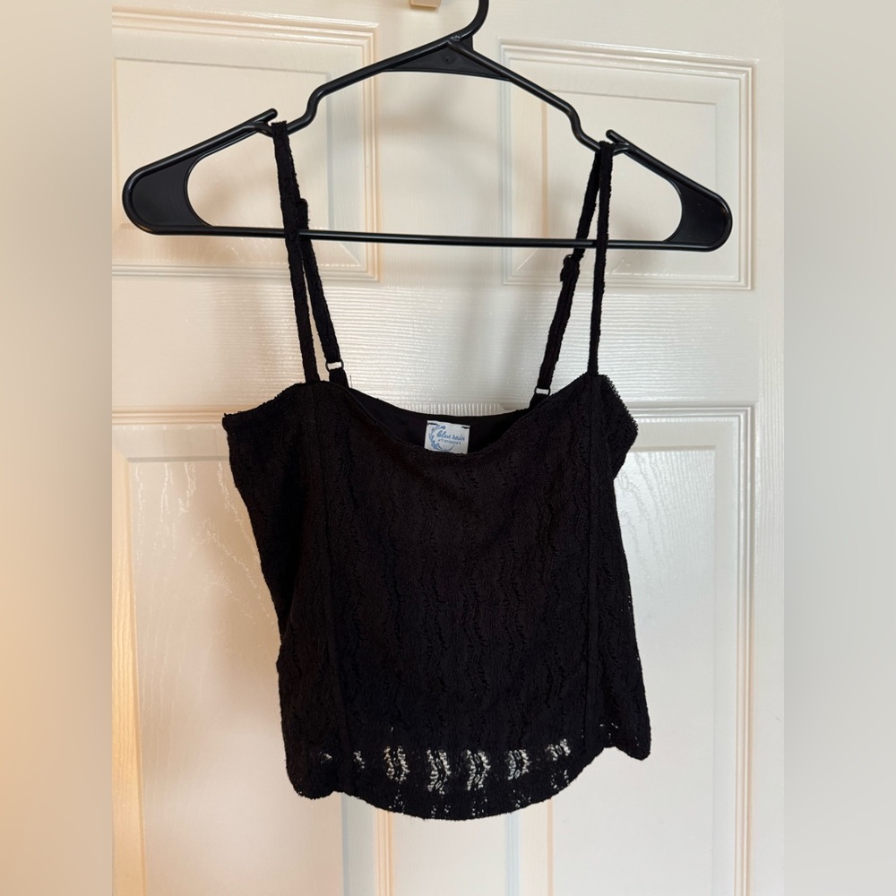 Francesca's Collections Black Lace Camisole
